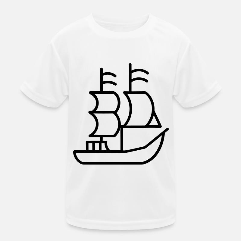 Piratenschiff Kinder Funktions-T-Shirt