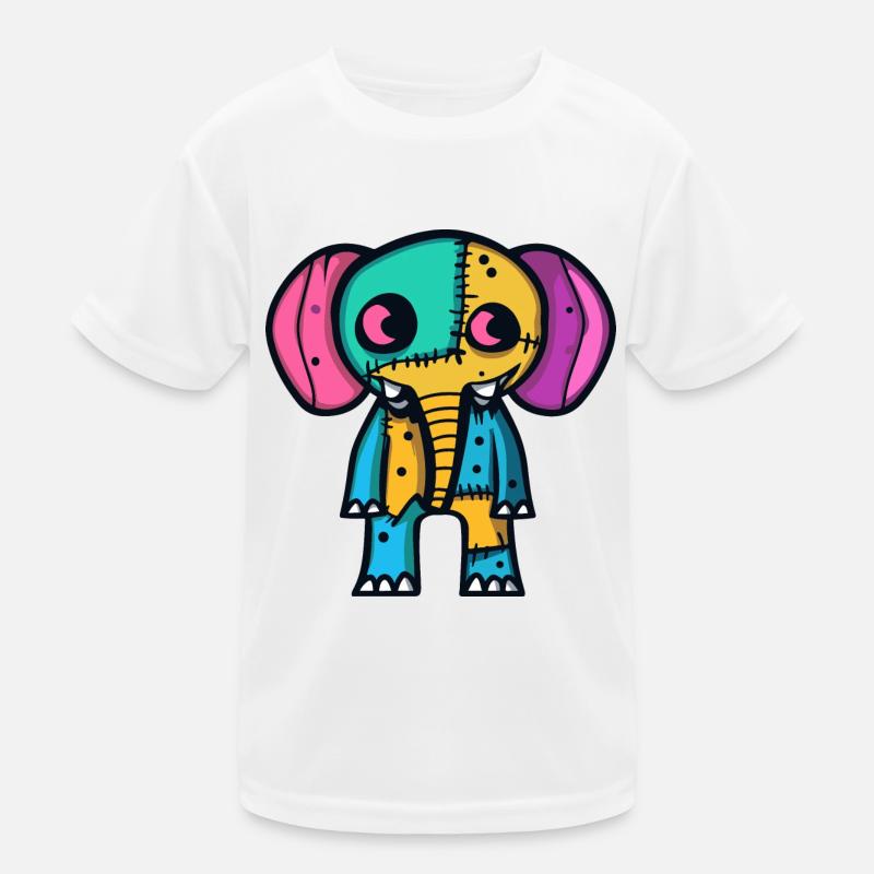 Elefant Halloween Tier Kinder Funktions-T-Shirt