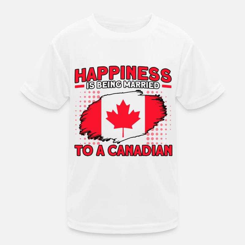 Drapeau canadien Cadeau racines canadiennes T-shirt sport Enfant