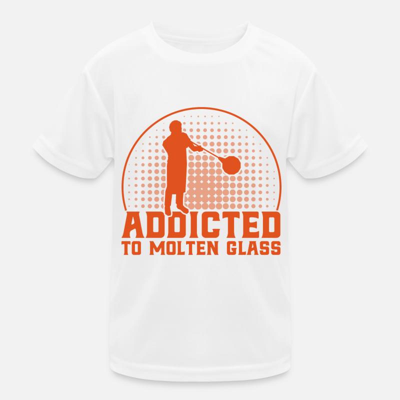 Glasbläserei Glasbläser Glasarbeiter Geschenk Kinder Funktions-T-Shirt