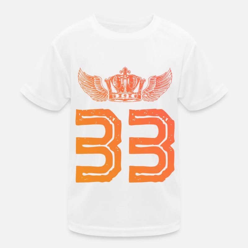 33 Couronne numérique T-shirt sport Enfant