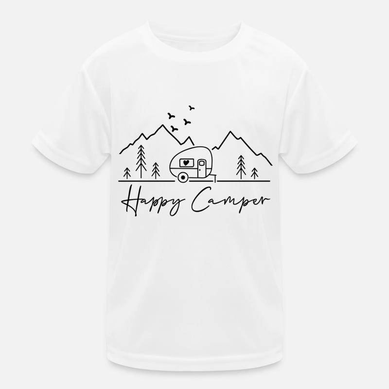 Happy camper Kids Functional T-Shirt