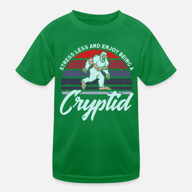 Kryptozoologie Kryptoide Monster Nerd Geschenk Kinder Funktions-T-Shirt