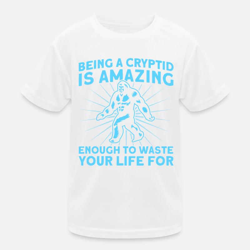 Kryptozoologie Kryptoide Monster Nerd Geschenk Kinder Funktions-T-Shirt