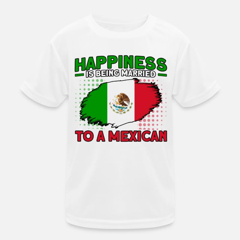 Mexican Flag Mexican Roots Gift Kids Functional T-Shirt