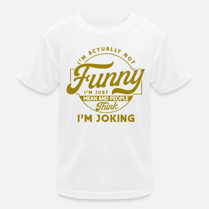 Ironie Sarkasmus Sarkastisch Geschenk Kinder Funktions-T-Shirt