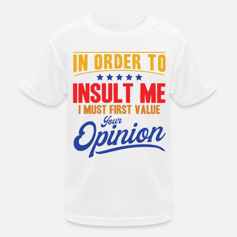 Sarkasmus Ironie Sarkastisch Geschenk Kinder Funktions-T-Shirt