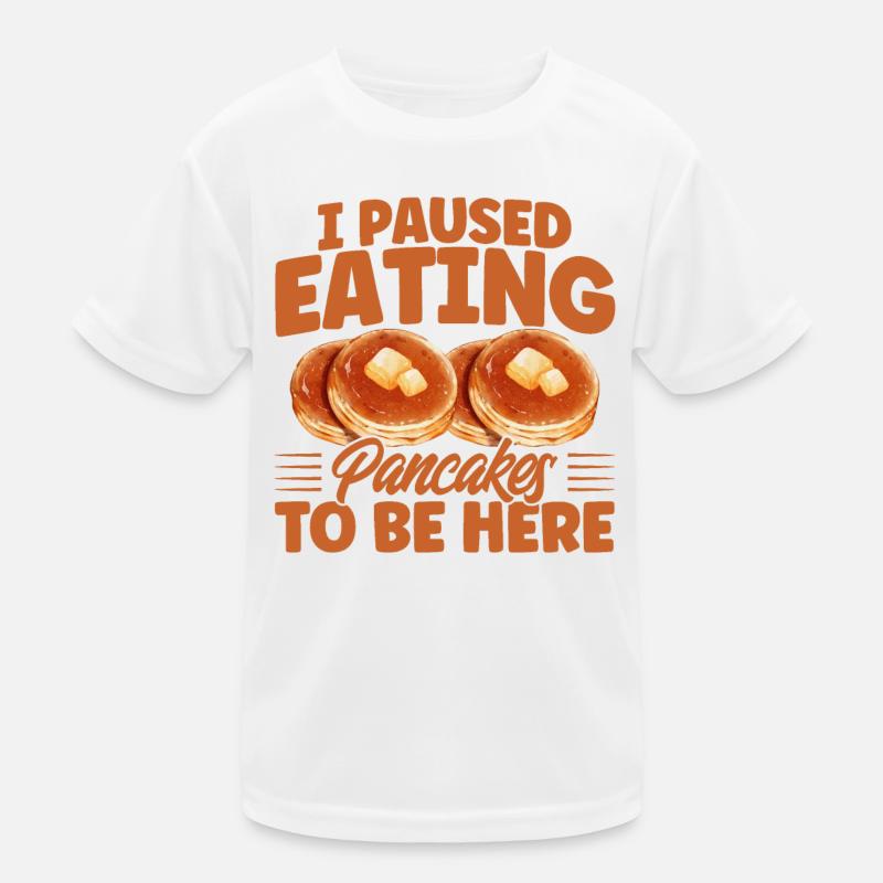Breakfast Pancakes Fluffy Flat Cake Pank Kids Functional T-Shirt