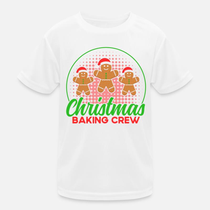 Cookie Baking Crew Gingerbread Baking Cookies ba Kids Functional T-Shirt
