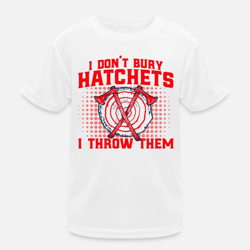 Axtwerfen Wettbewerbe im Axtwerfen Äxte werfen Ges Kinder Funktions-T-Shirt