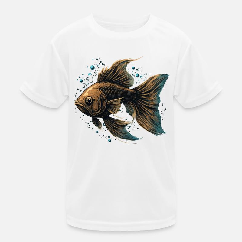 Poisson brun T-shirt sport Enfant