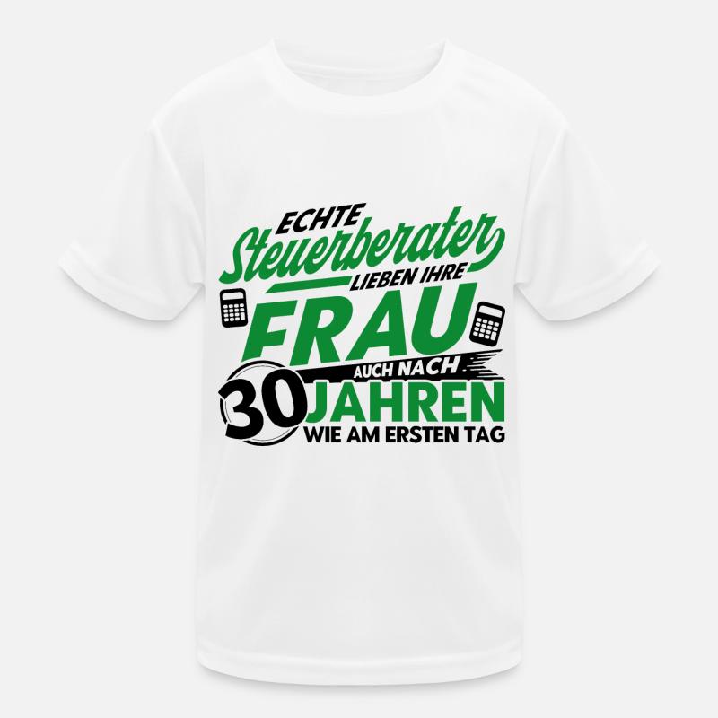 Perlenhochzeit Ehepaar 30. Hochzeitstag Geschenk Kinder Funktions-T-Shirt