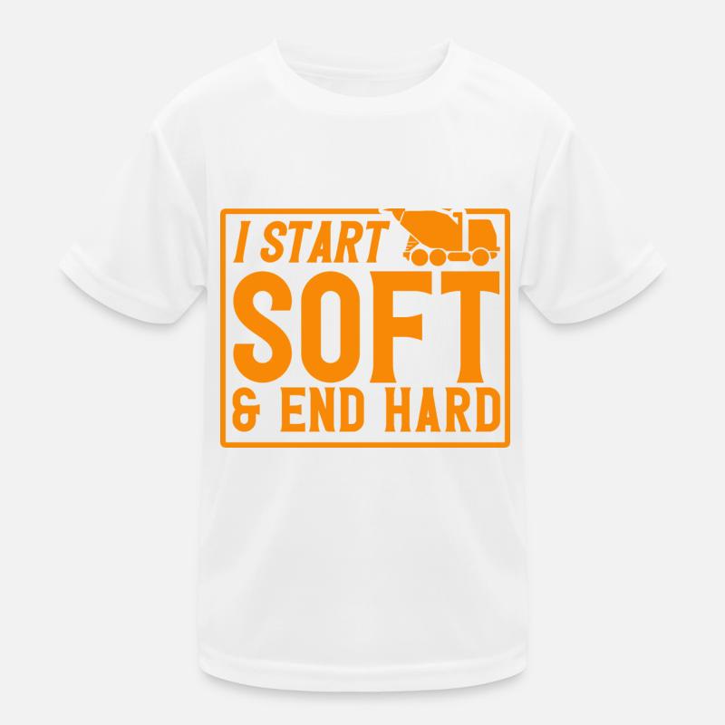 Reinforced concrete builder concrete builder concrete mixer gift Kids Functional T-Shirt