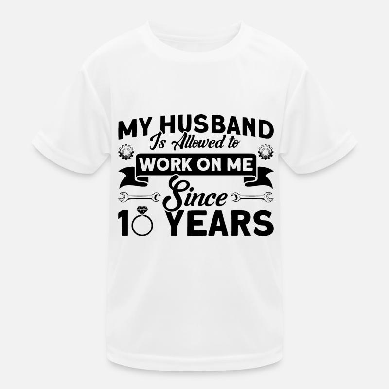 Rosenhochzeit 10 Jahre Ehe Geschenk Kinder Funktions-T-Shirt