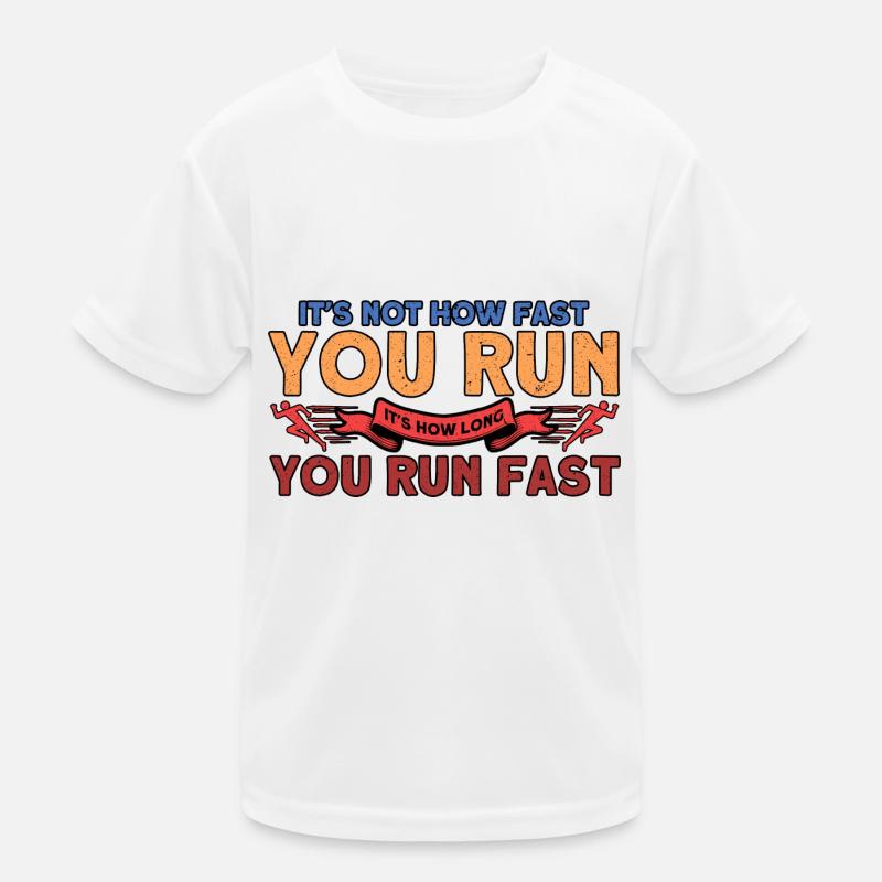 Jogger Halbmarathon Joggen Geschenk Kinder Funktions-T-Shirt