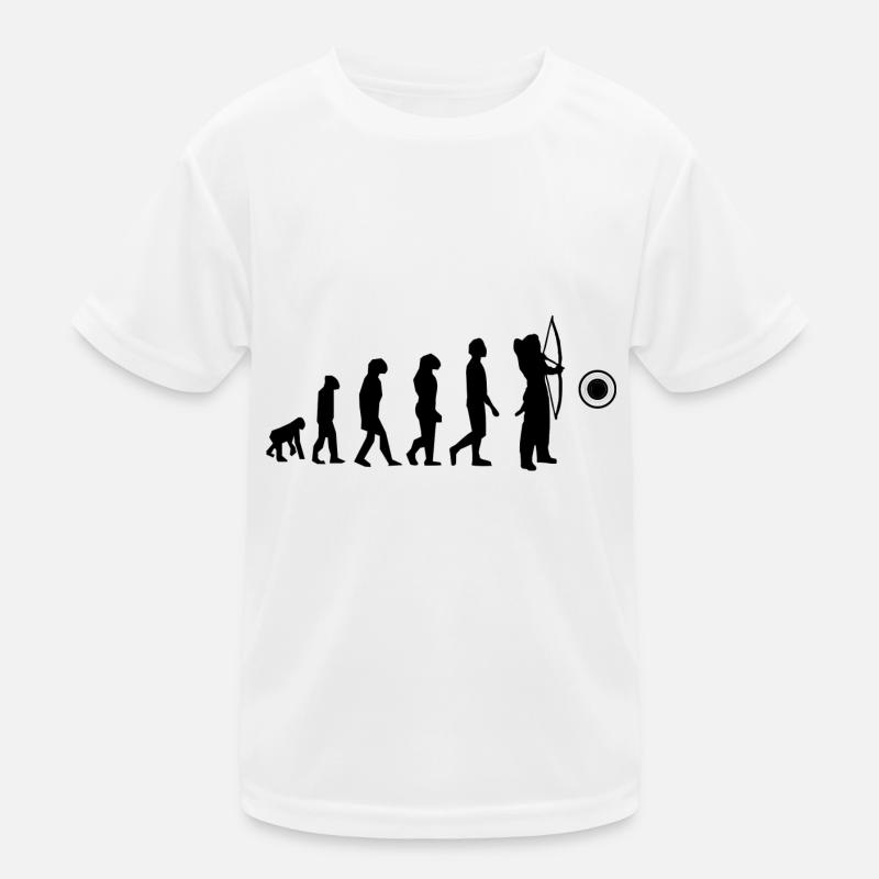 Evolution des Bogenschießens Kinder Funktions-T-Shirt