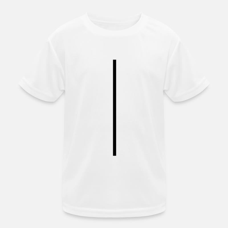 Vertical Line Kids Functional T-Shirt