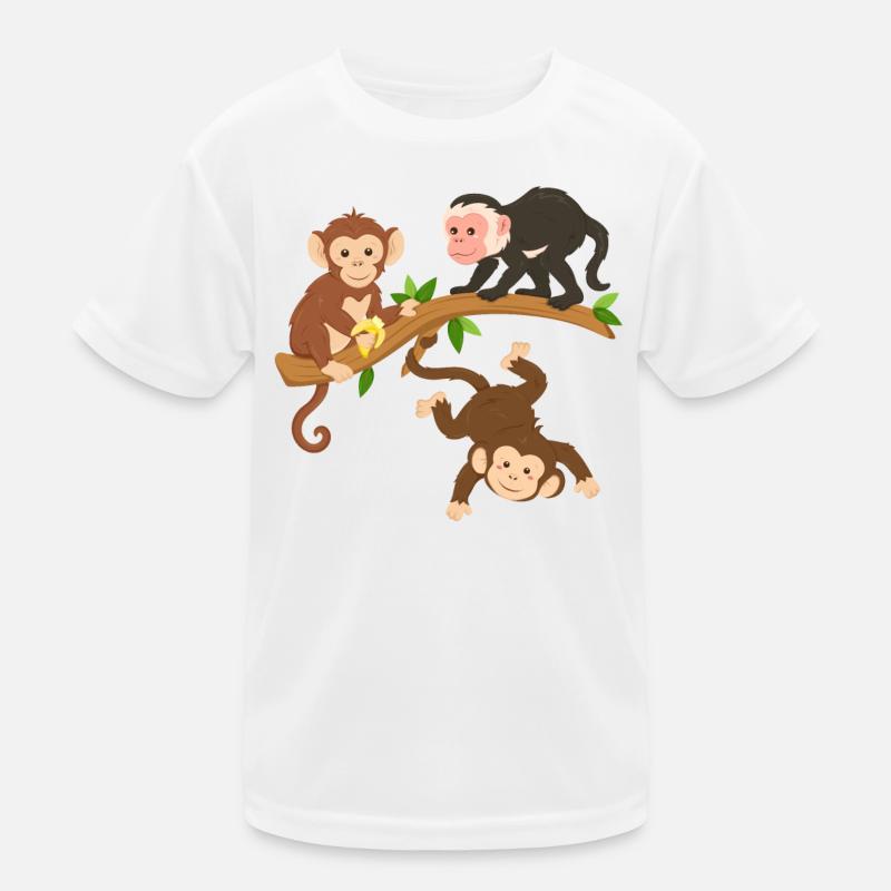 Funny Monkeys Kids Functional T-Shirt