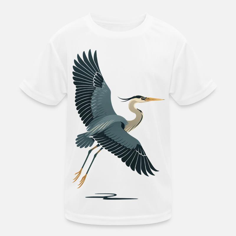 Elegante See-Blanker in Flugpose Kinder Funktions-T-Shirt