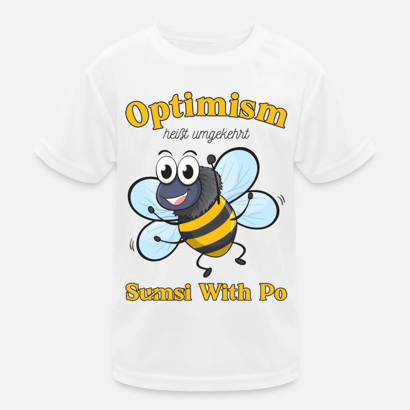 Bee Motivation Optimism Kids Functional T-Shirt