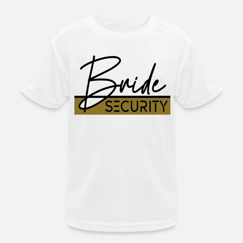 Bride Security Kids Functional T-Shirt