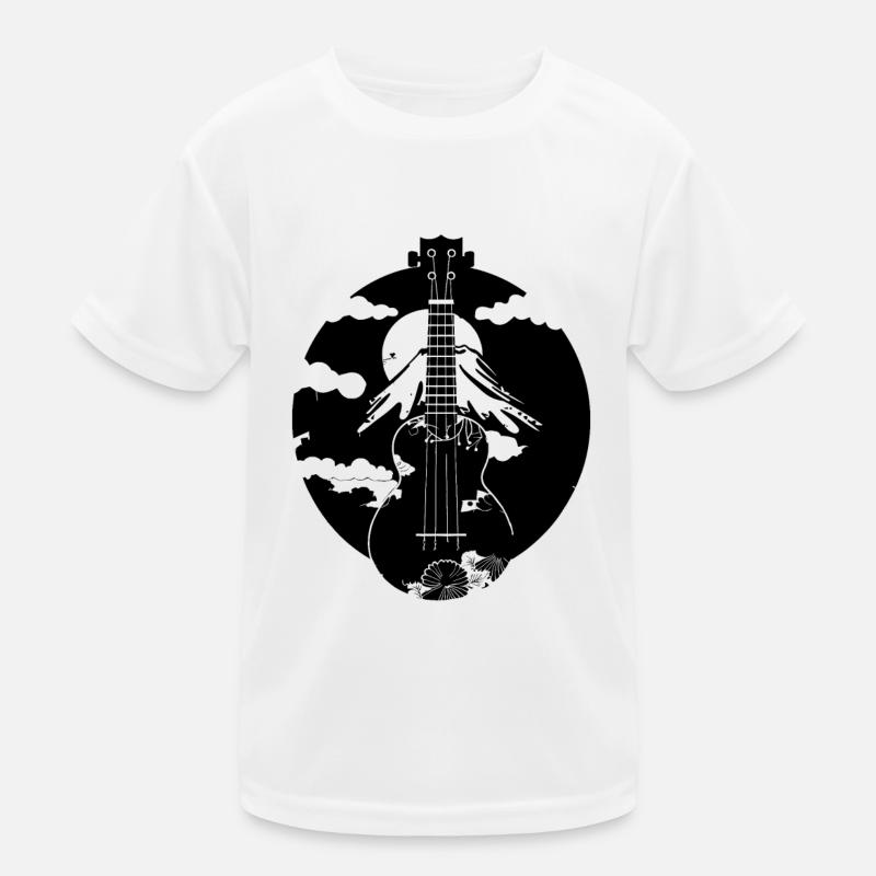 Ukulele Drawing Kids Functional T-Shirt