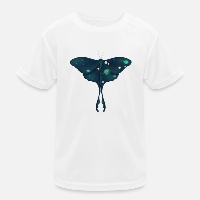 Cosmic Moth Kids Functional T-Shirt