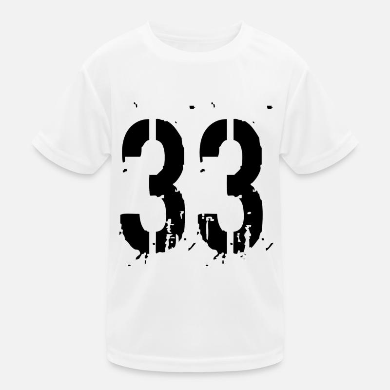 33 Nombre 33 T-shirt sport Enfant