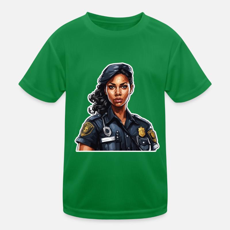 Polizei / Einsatz / Beruf / Job / Einsatzkräfte Kinder Funktions-T-Shirt