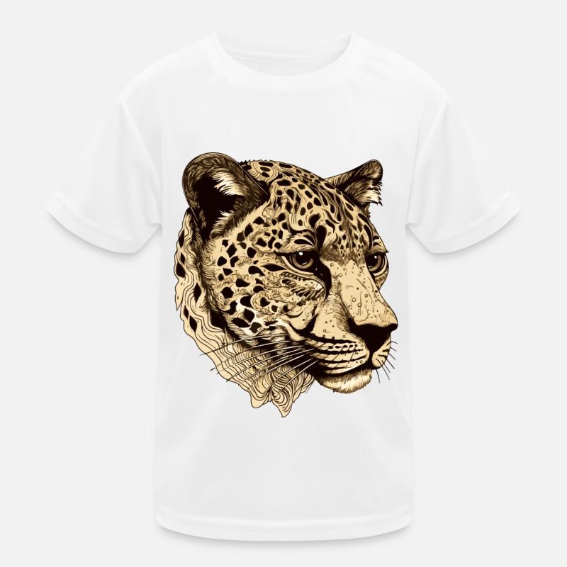 Gepard Kopf Tier Kinder Funktions-T-Shirt