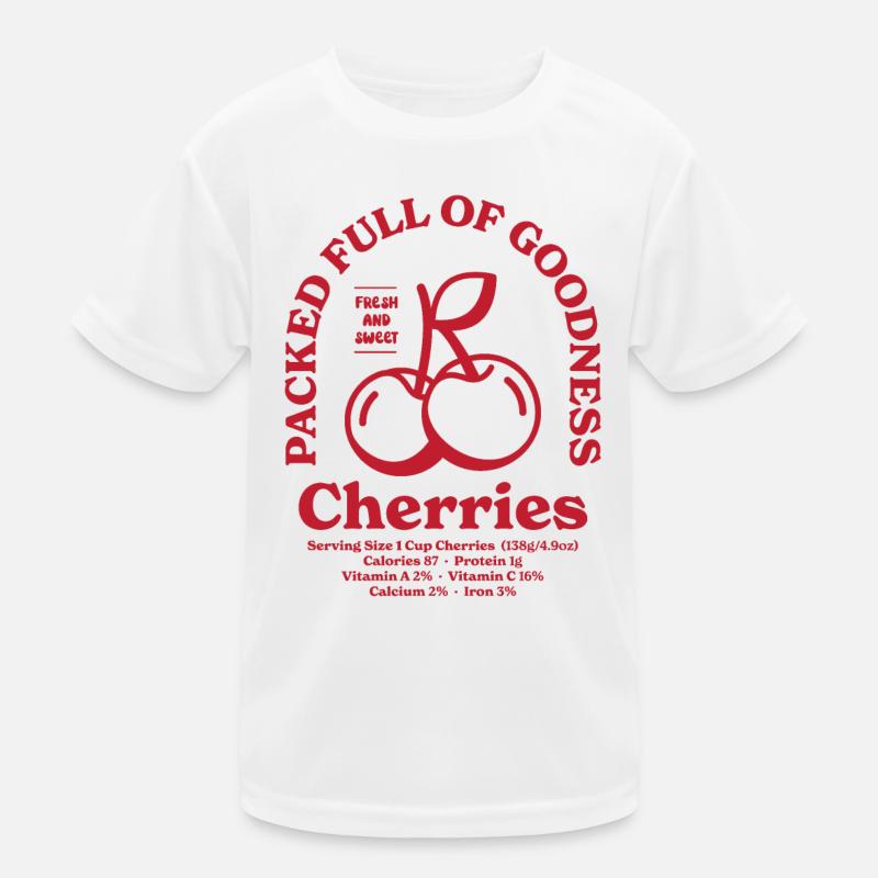 Cherries Nutritional Kids Functional T-Shirt
