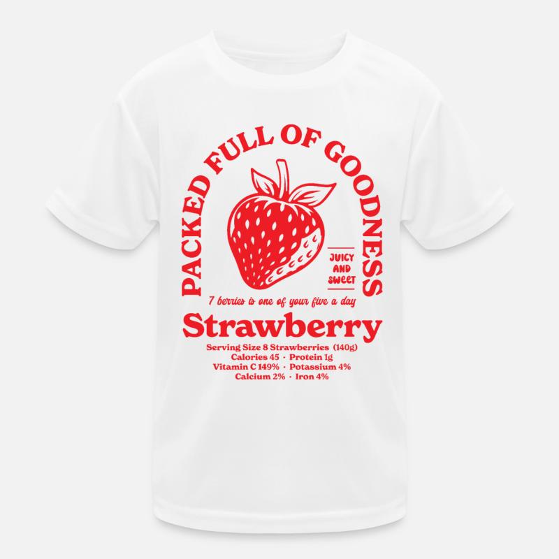 Strawberry Nutritional Kids Functional T-Shirt
