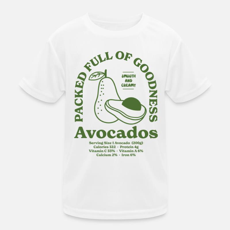 Avocado Nutritional Kids Functional T-Shirt