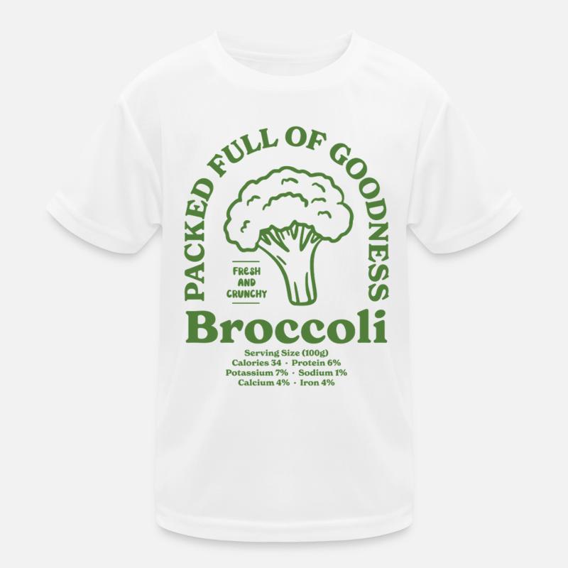Broccoli Nutritional Kids Functional T-Shirt