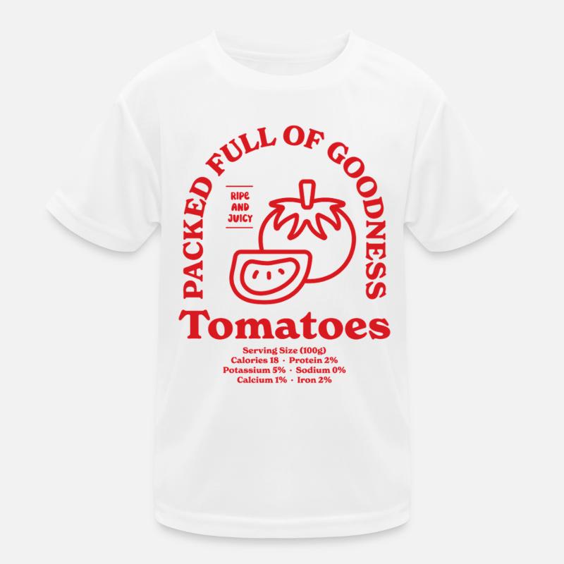 Tomatoes Nutritional Kids Functional T-Shirt