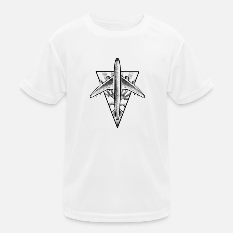 Avion projet dotwork tattoo T-shirt sport Enfant