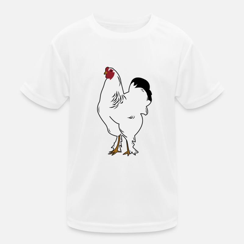 Brahma Hahn Hühner Lustig Landwirt Huhn Kinder Funktions-T-Shirt