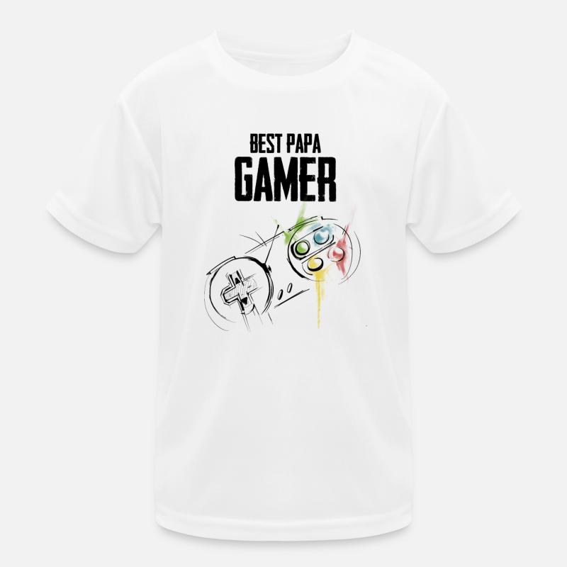Bester Daddy Gamer Kinder Funktions-T-Shirt