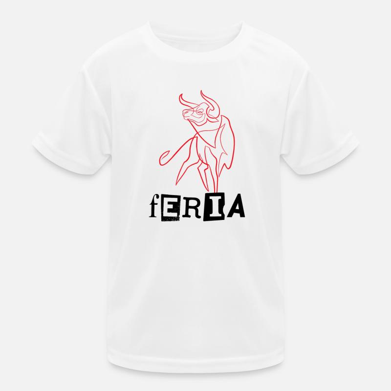 Feria bull single line Kids Functional T-Shirt