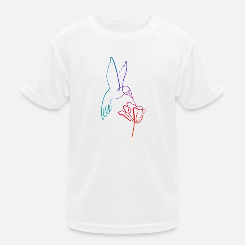 Kolibri-Futterkunst Kinder Funktions-T-Shirt