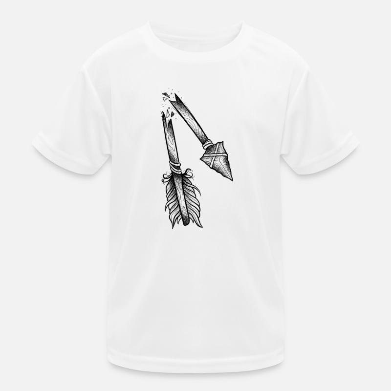Dotwork broken arrow Kids Functional T-Shirt