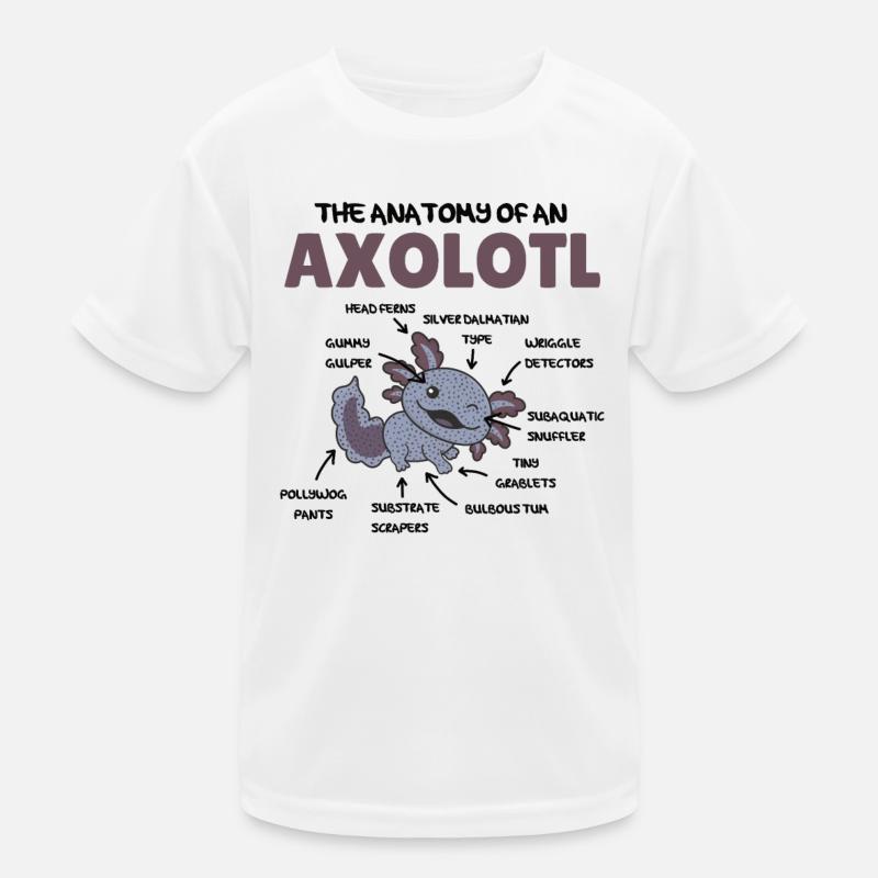 Axolotl Explication Anatomie d’un Axolotl T-shirt sport Enfant