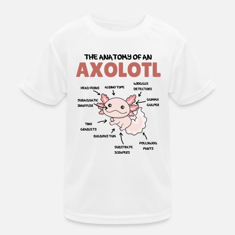 Axolotl Explication Anatomie d’un Axolotl T-shirt sport Enfant