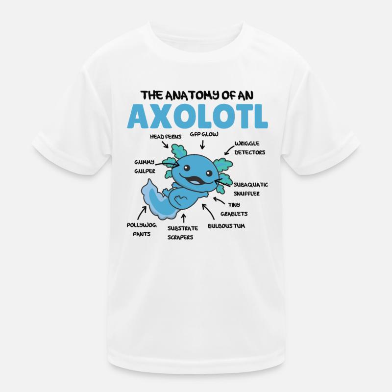 Axolotl Explication Anatomie d’un Axolotl T-shirt sport Enfant