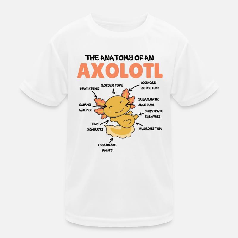 Axolotl Explication Anatomie d’un Axolotl T-shirt sport Enfant