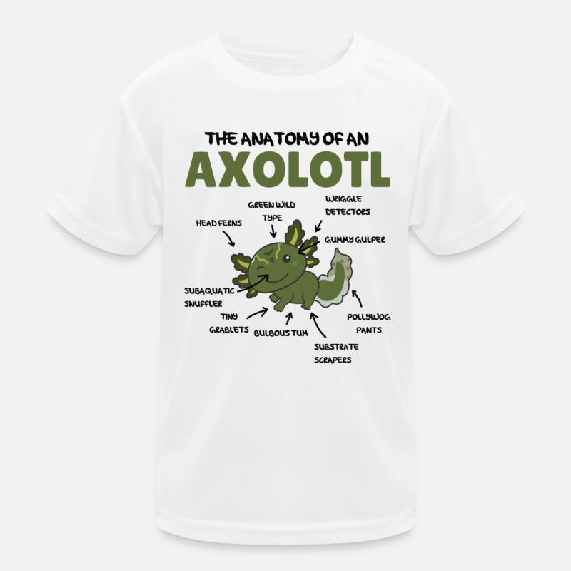 Axolotl Explication Anatomie d’un Axolotl T-shirt sport Enfant