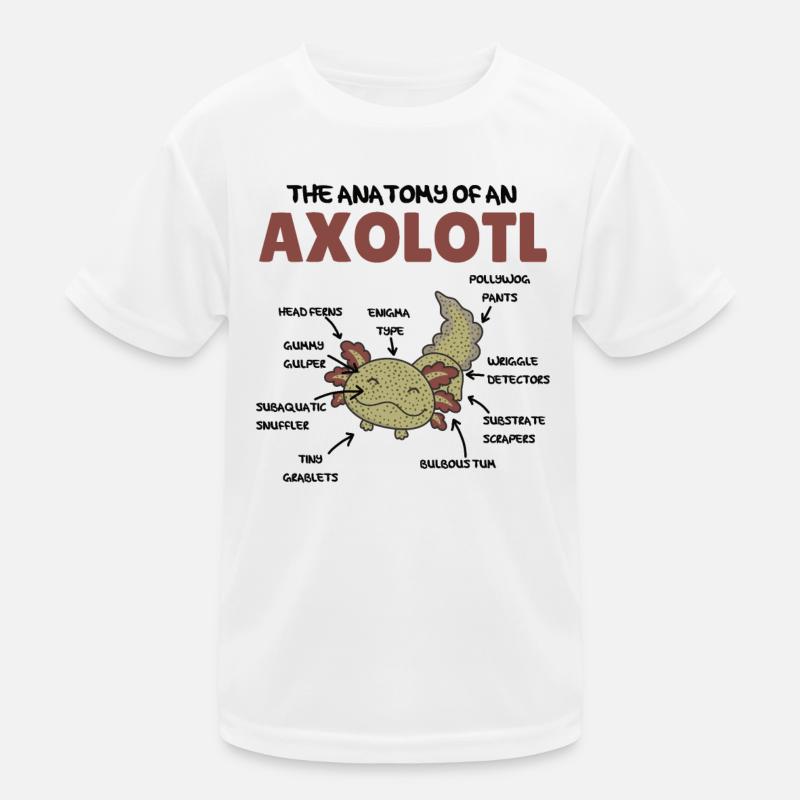 Axolotl Explication Anatomie d’un Axolotl T-shirt sport Enfant