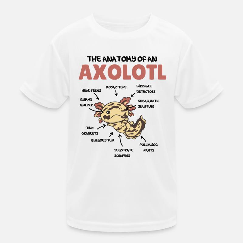 Axolotl Explication Anatomie d’un Axolotl T-shirt sport Enfant