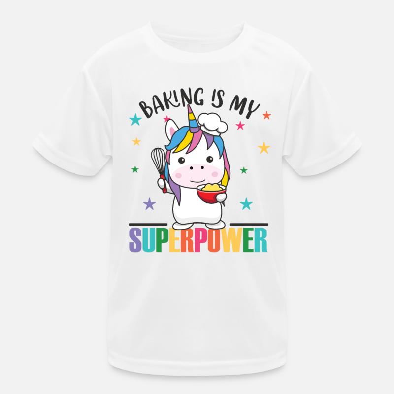 La cuisson est ma superpuissance mignonne licorne cuisson T-shirt sport Enfant