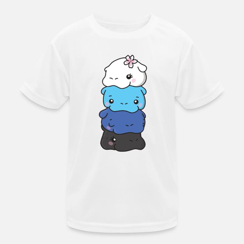 transmasc Flag Pride LGBTQ süße Hippo Kinder Funktions-T-Shirt